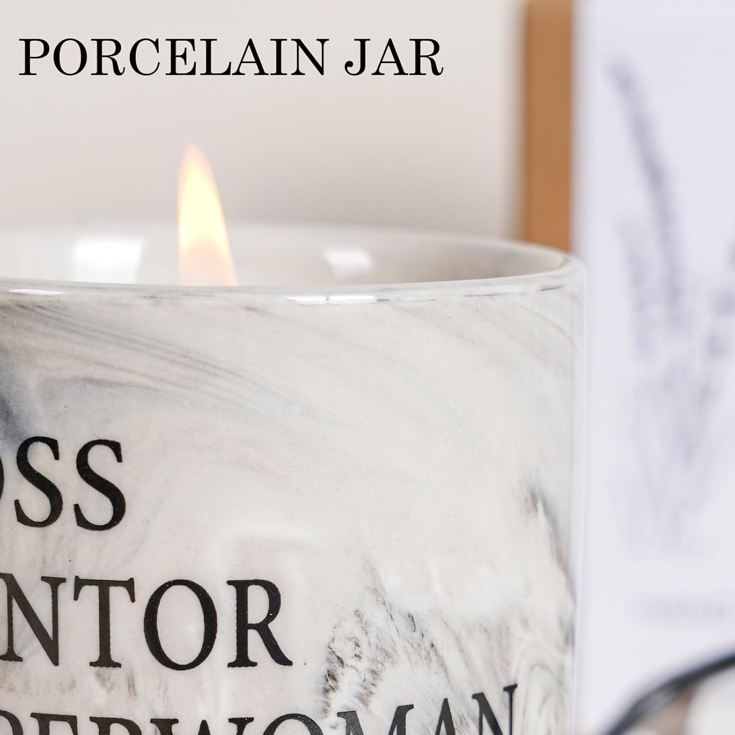 Boss Lady Candle - Boss Appreciation Gift For Women, Superwoman Mentor Manager Christmas Birthday Gifts, Office Decor 6Oz