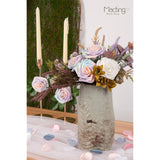 60Pcs Artificial Rose Flowers Real Touch Fake Flowers With Stem Foam Roses For Diy Wedding Bouquets Baby Shower Table Centerpieces Party Holiday Home Spring Valentines Day Decor(Light Rainbow)