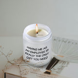 Boss Birthday Gifts For Women Men Mentor Leader Principal Boss Appreciation Gift For Superior Lavender Scented Boss Candle, Boss Lady Gifts For Women Bosses Day Retirement Present
