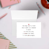 Romantic Birthday Card For Girlfriend Boyfriend, Sweet Anniversary Card For Her, I Love You Always Gift For Him, Valentines Day Card, One Day You’Ll Find This Card...