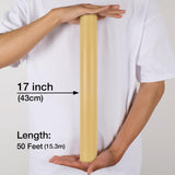 Gold Matte Wrapping Paper, 17 Inches X 50 Feet (70.8 Sq.Ft.) Solid Color Pearly-Lustre Paper Roll For Christmas Birthday Baby Shower Wedding Gift Wrap