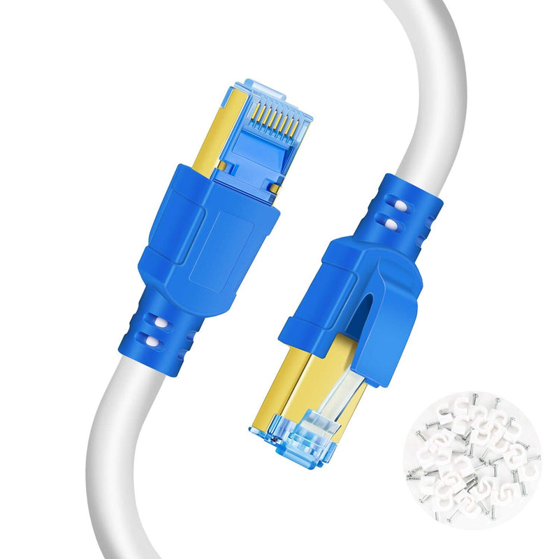 Cat 8 Ethernet Cable 15 Ft, 26Awg 40Gbps 2000Mhz Ultra Speed Cat8 Lan Network