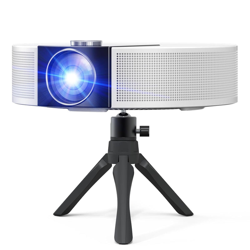 2024 4K Mini Projector, 20000L, 1080P, 5G WiFi, Bluetooth, Free Tripod