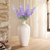 Purple Artificial Delphinium Flowers Silk Larkspur Flowers Faux Snapdragon Long Stem Fake Plant Spray Arrangement For Home Office Garden Wedding Table Vase Decor (Purple)
