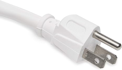 6 Outlet Surge Protector Power Strip 790 Joules 6FT Extension Cord with Circuit Breaker White