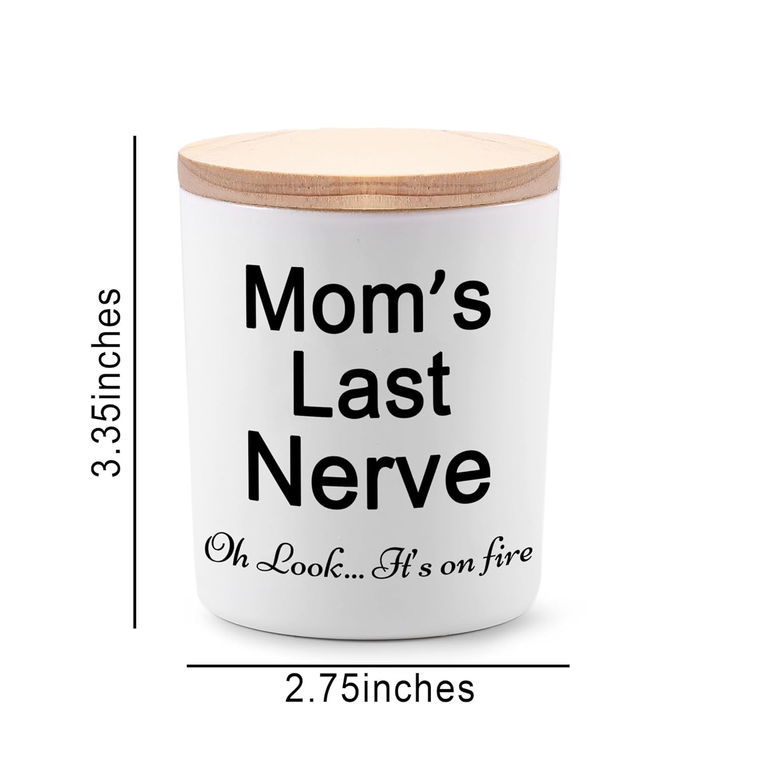 Candle Gifts For Mom From Daughter Son Funny Cool Unique Mothers Day Christmas Birthday Gifts For Mom Stocking Stuffers Moms Last Nerve Oh Look Its On Fire Lavender Scented Soy Candle
