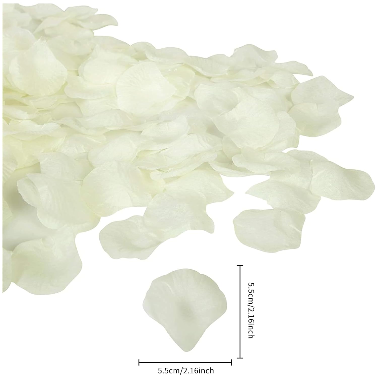 3000 Pcs Rose Petals Artificial Flowers For Valentine'S Wedding Decor Romantic Night Bridal Party Home Decorations, Ivory