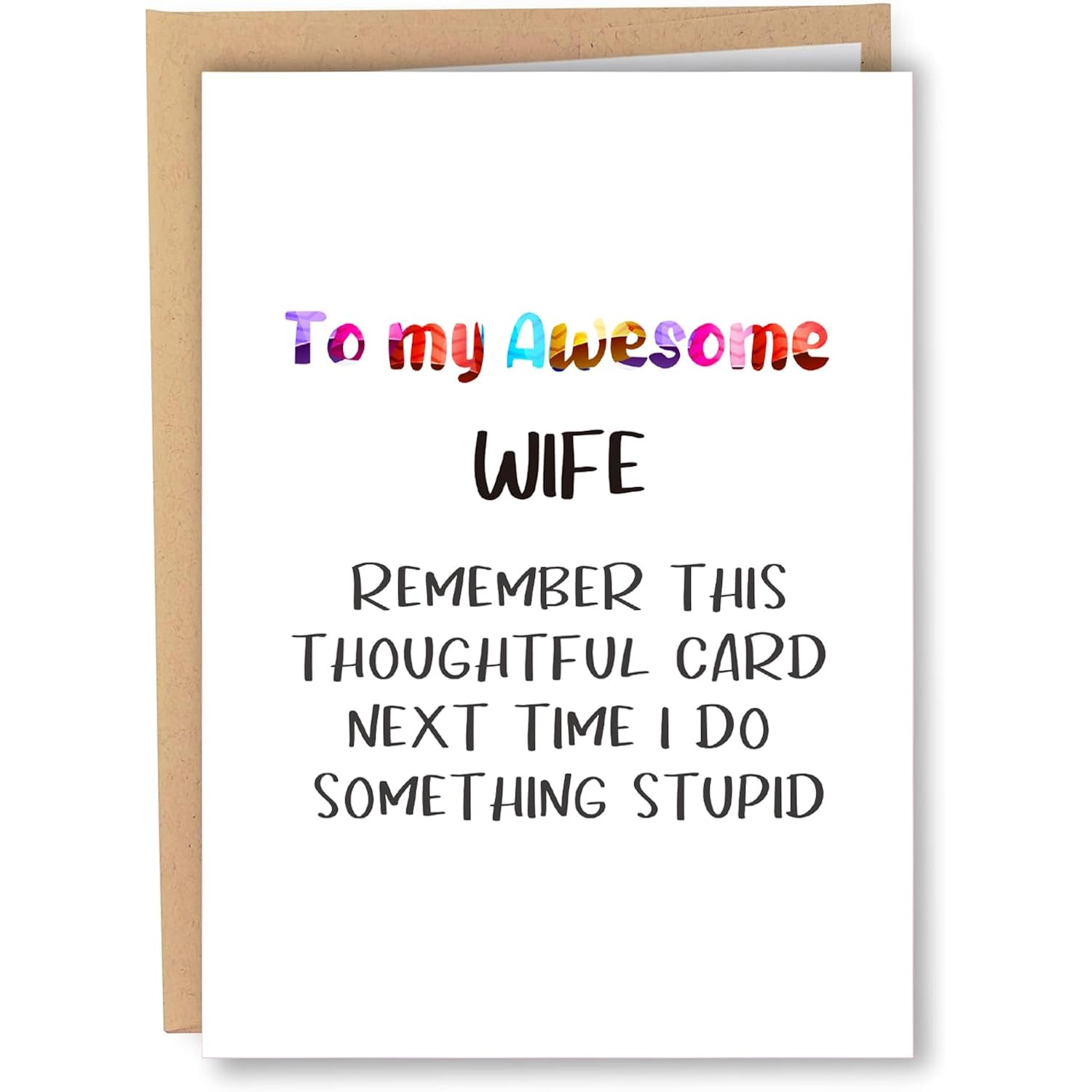 Funny Valentine'S Day For Wife, Birthday Card For Wife,Hilarious Mothers Day Cards For Wife From Husband, Humorous Wedding Anniversary Cards From Husband, Humor Birthday Card Gifts For Her