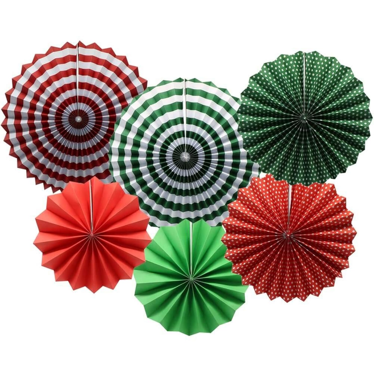 Christmas Party Decorations Kit - Set Includes Merry Christmas Banner Paper Fans Honeycomb Balls Xmas Photo Booth Props Confetti Balloons Red Green Latex Balloons String For Indoors Office Home Decors