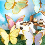 15-Piece Golden Butterfly Table Centerpieces for Birthday and Theme Party Decor
