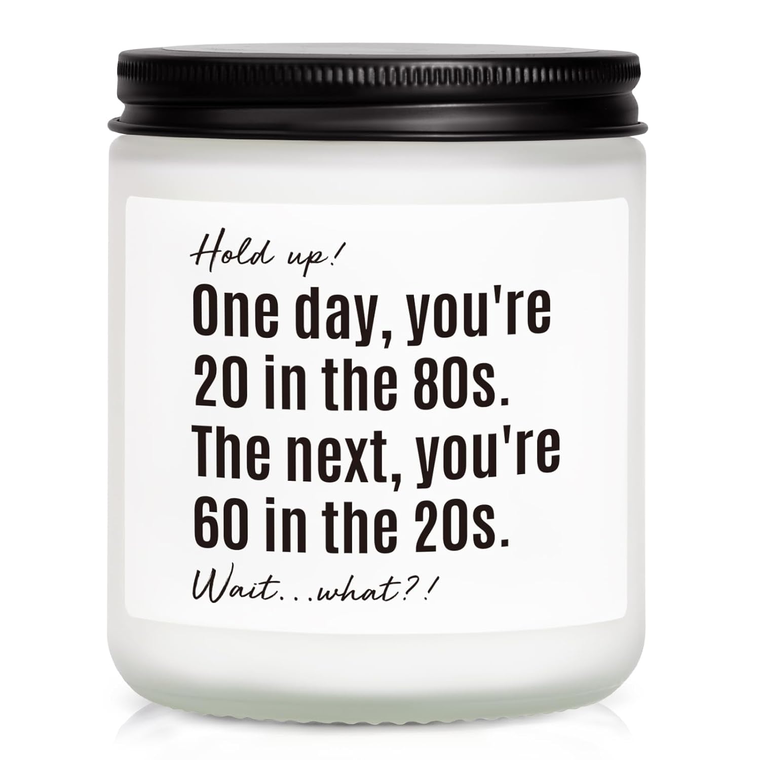 60Th Birthday Gifts For Women Men, 1965 60Th Birthday Decorations For Women Men, Sixty Birthday Candle, 60 Years Old Bday Gifts For Grandma Grandpa - Lavender & Woods Scented Candle 7Oz