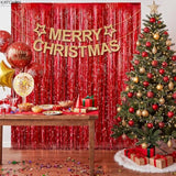 Xtra Large Red Streamers 3.2x8ft 2 Pack for Party Christmas Valentine New Year