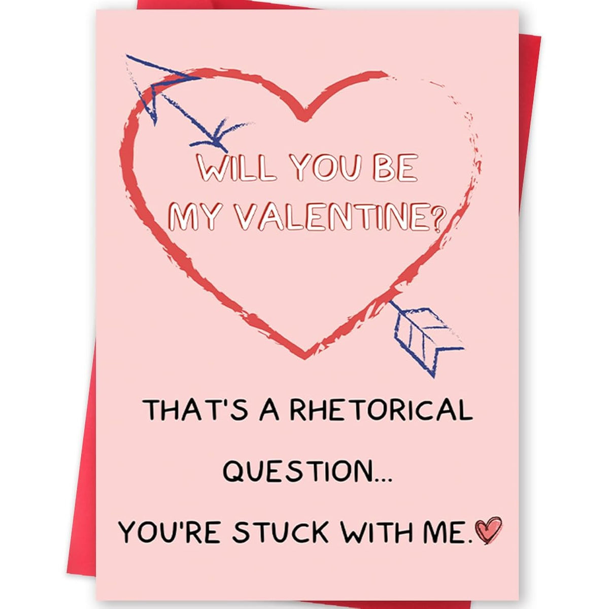 Funny Valentines Day Card For Wife Husband, Romantic Valentine'S Day Gift For Him Her, Unique Question Valentines Card, Will You Be My Valentine