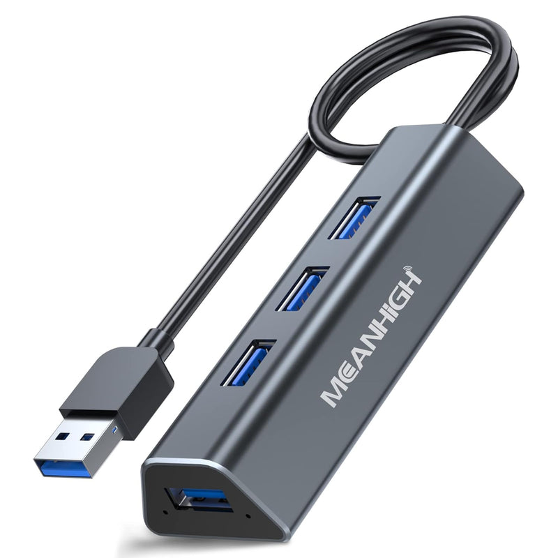 Usb 3.0 Hub 4-Port Usb A Splitter Ultra-Slim Usb Data Hub Portable Usb Port Ex