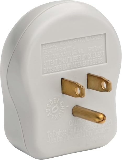 SpikeCube Single Outlet Surge Protector Power Strip with Diagnostic LED and Portable Plug In Design