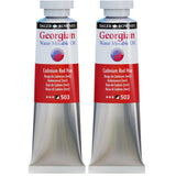 Georgian Water Mixable Oil Paint Cadmium Red Hue 37Ml Tube - Art Paints For Canvas Paper And More - Oil Painting Supplies For Artists And Students - Artist Oil Paint For Any Skill Set