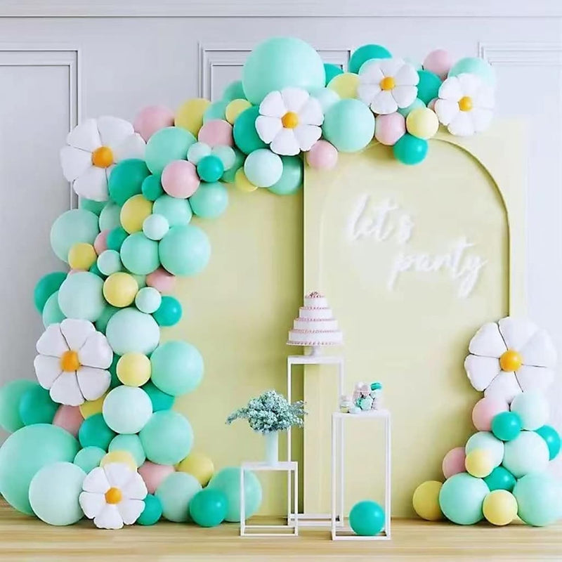 Flower Balloon Garland Arch Kit,Daisy Spring Sunflower For Birthday Pa