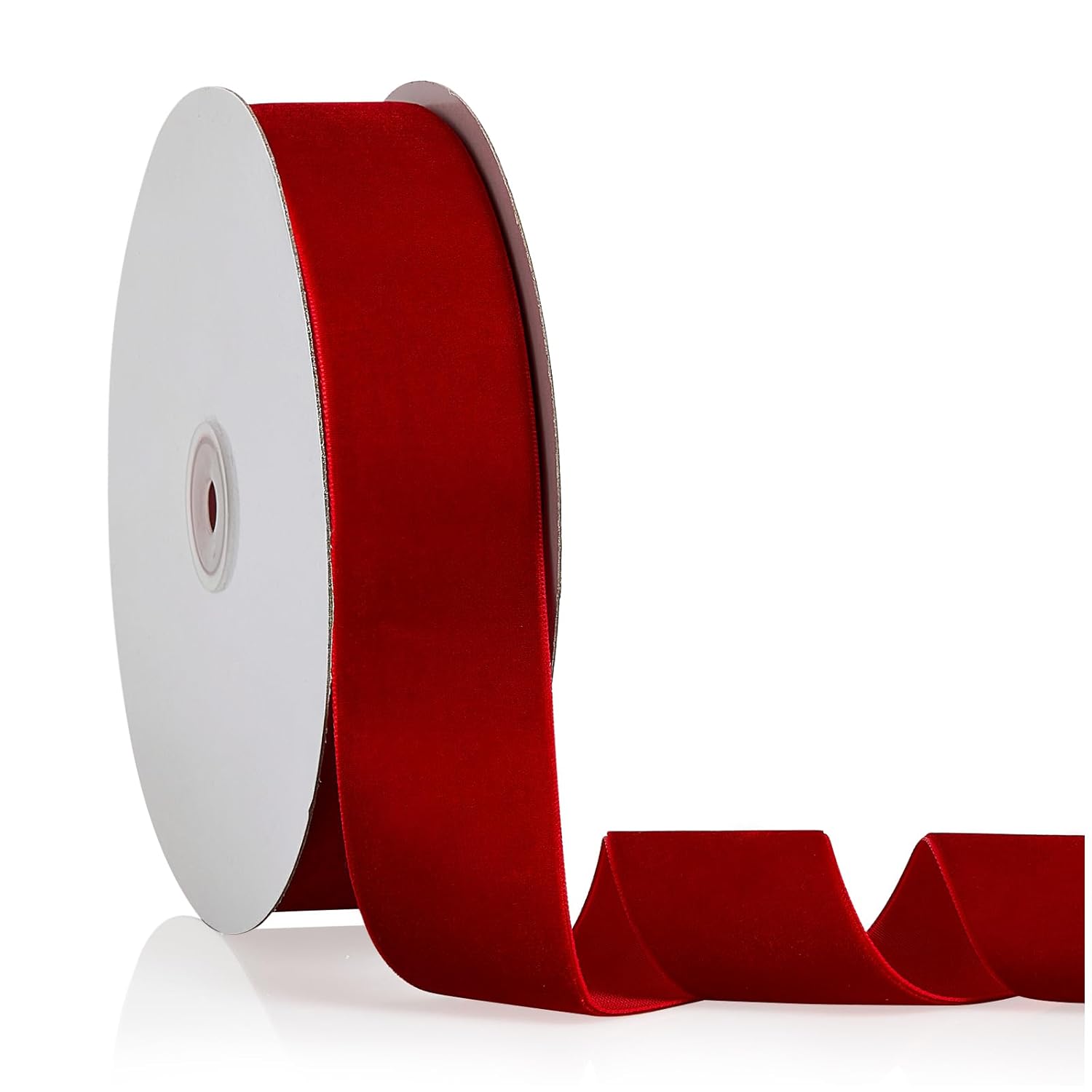 1.5" X 20 Yards Red Velvet Ribbon For Christmas Tree Wreath Decoration Handmade Crafts Ornaments Gift Wrapping & Bow Making