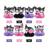 8Pcs Kuromii Honeycomb Table Centerpiece,Kawaii Birthday Party Supplies Table Decorations For Kids Party Decorations