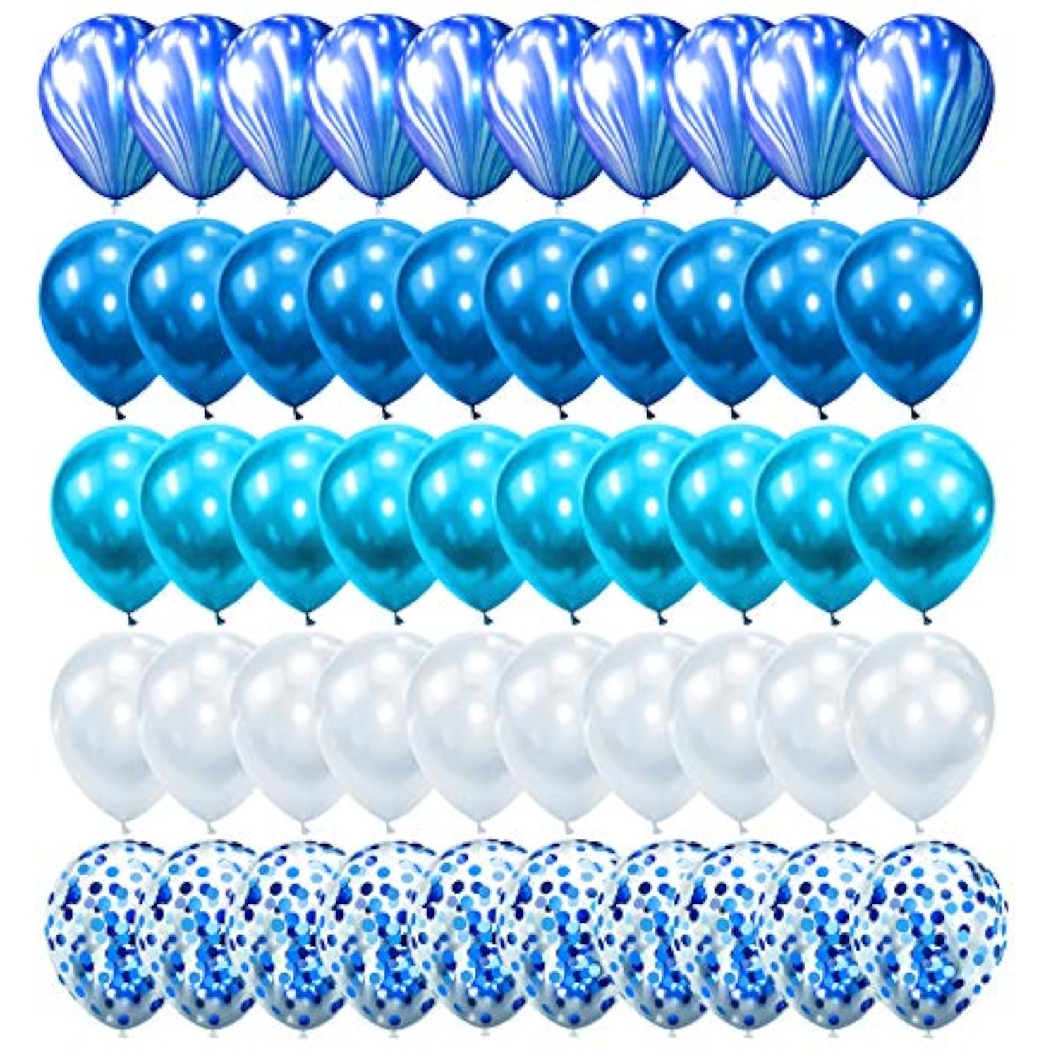 Friendship Deep Blue&Light Blue &Marble Agate Blue &White& Blue Pre-Fi