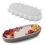 Large Bowl Resin Mold, 11.6'' Oval Bowl Silicone Molds For Resin Concrete Cement, Epoxy Casting Mold For Jewelry Makeup Storage Container Candle Boat Succulent Pot, Table Home Decoration