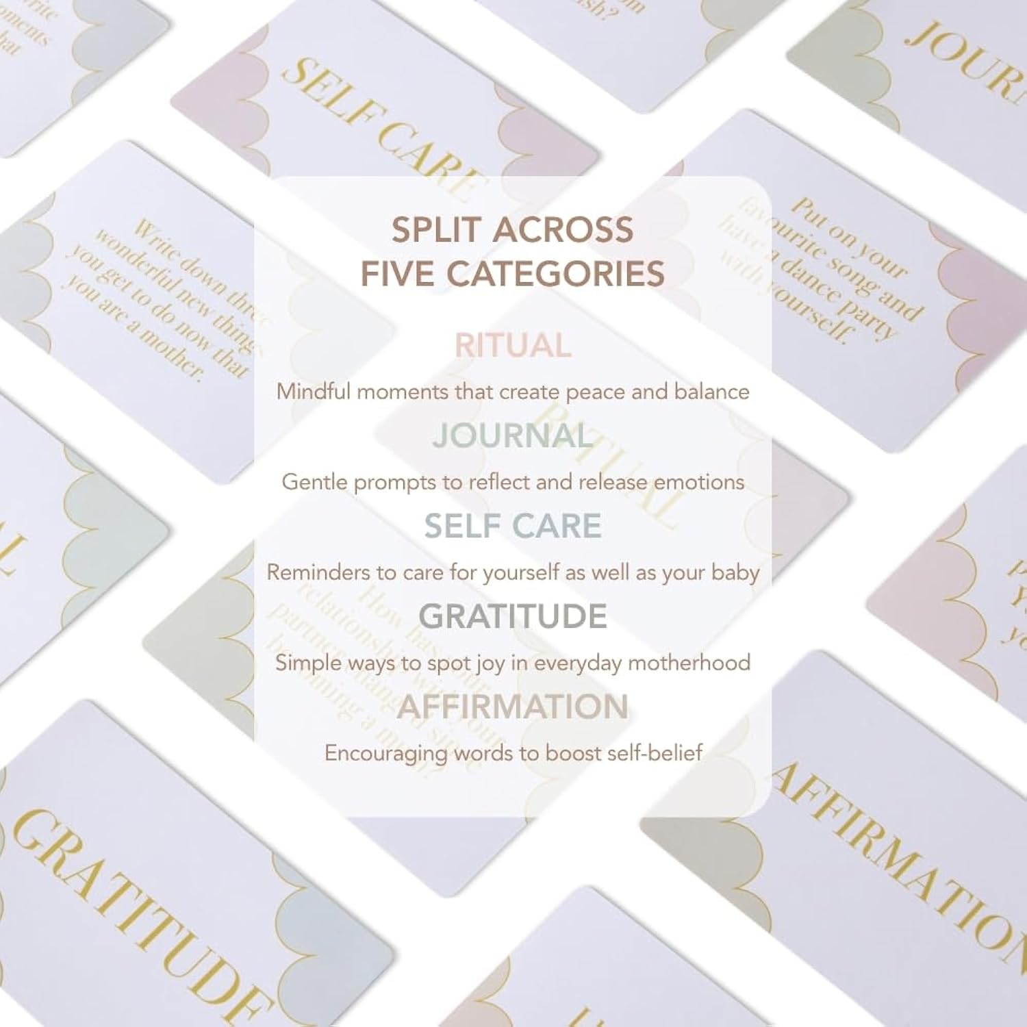 Mind Cards | New Mum Edition | 45 Mindfulness Cards For Women, Ideal For Early Motherhood Support And Self Care | Great New Mom Mothers Day Gifts