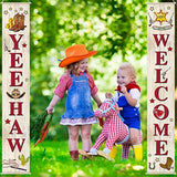 Western Cowboy Party Decorations Yee Haw Banner, Rodeo Favors & Porch Sign