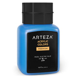 Acrylic Paint, A719 Pearl Electric Blue, 16.9 Fl Oz, 500Ml Jar, Opaque, Quick-Drying, Acrylic Paints For Painting On Canvas