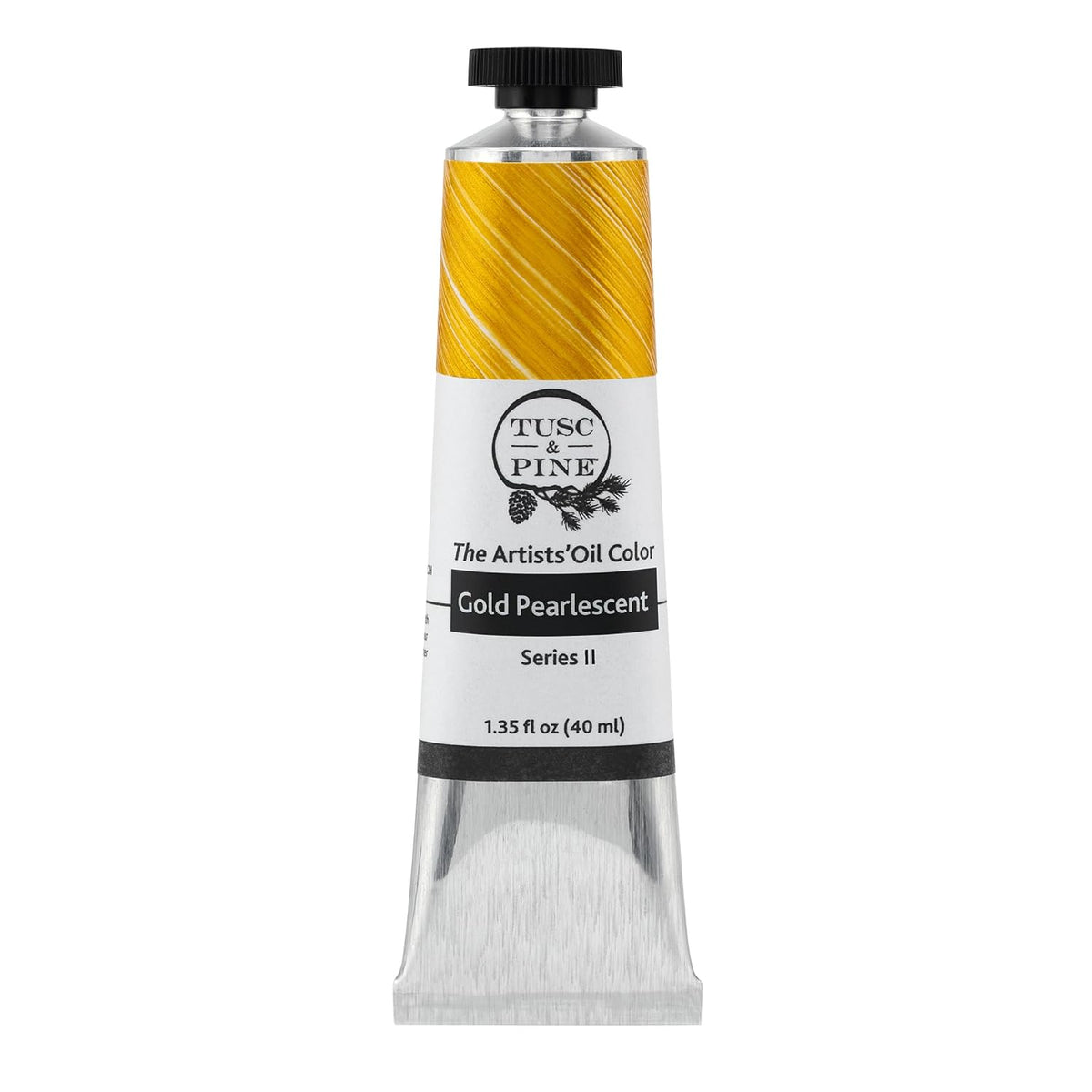 Artist Oil Paint - Gold Pearlescent, 40 Ml, Non-Yellowing, Rich & Creamy Consistency, Maximum Pigment Load, Small Batch Milled Oil Paints Made In The Usa For Professional Artists