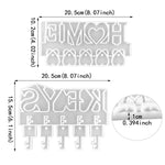 2Pcs Key Holder Resin Molds Wall Decor Mold Unique Silicone Keychain Pendant Resin Mold For Epoxy Casting Wall Mounted Key Hangers Storage Organizer Mold Home Decoration Diy Gift