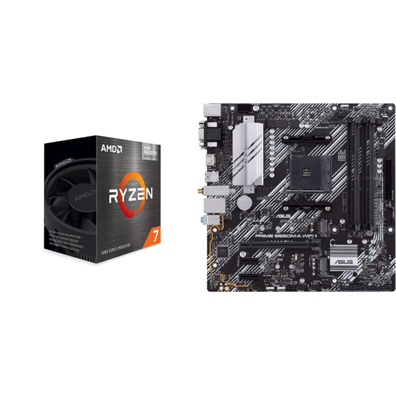 AMD Ryzen 7 5700G 8-Core, 16-Thread Unlocked Desktop Processor with Radeon Gra