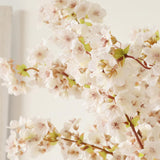 Artificial Flowers,3Pcs 39.3" Silk Flowers Cherry Blossom Stems For Vase Filler,Faux Branches Fake Flowers Artificial Plants & Flowers For Home Decoration