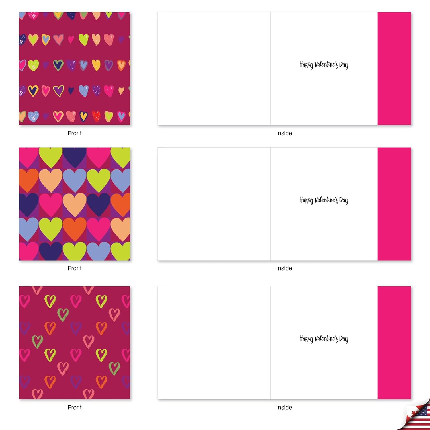 - 10 Boxed Valentine Note Cards With Envelopes - Loving, Heartfelt Assorted Greeting Cards For Valentine'S Day (4 X 5.12 Inch) - A Lot Of Heart Mq5652Vdg-B1X10