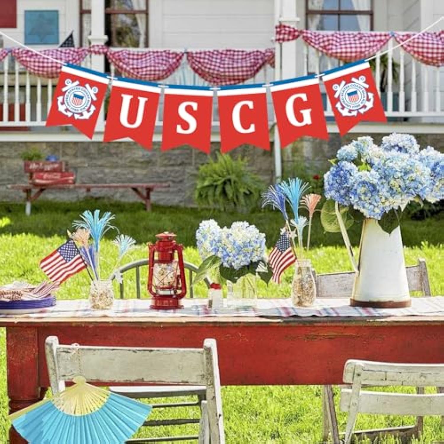 Military Uscg Banner,Us Coast Guard Graduation Parties, Retirement, Welcome Home & Birthdays Party Decoration Supplies