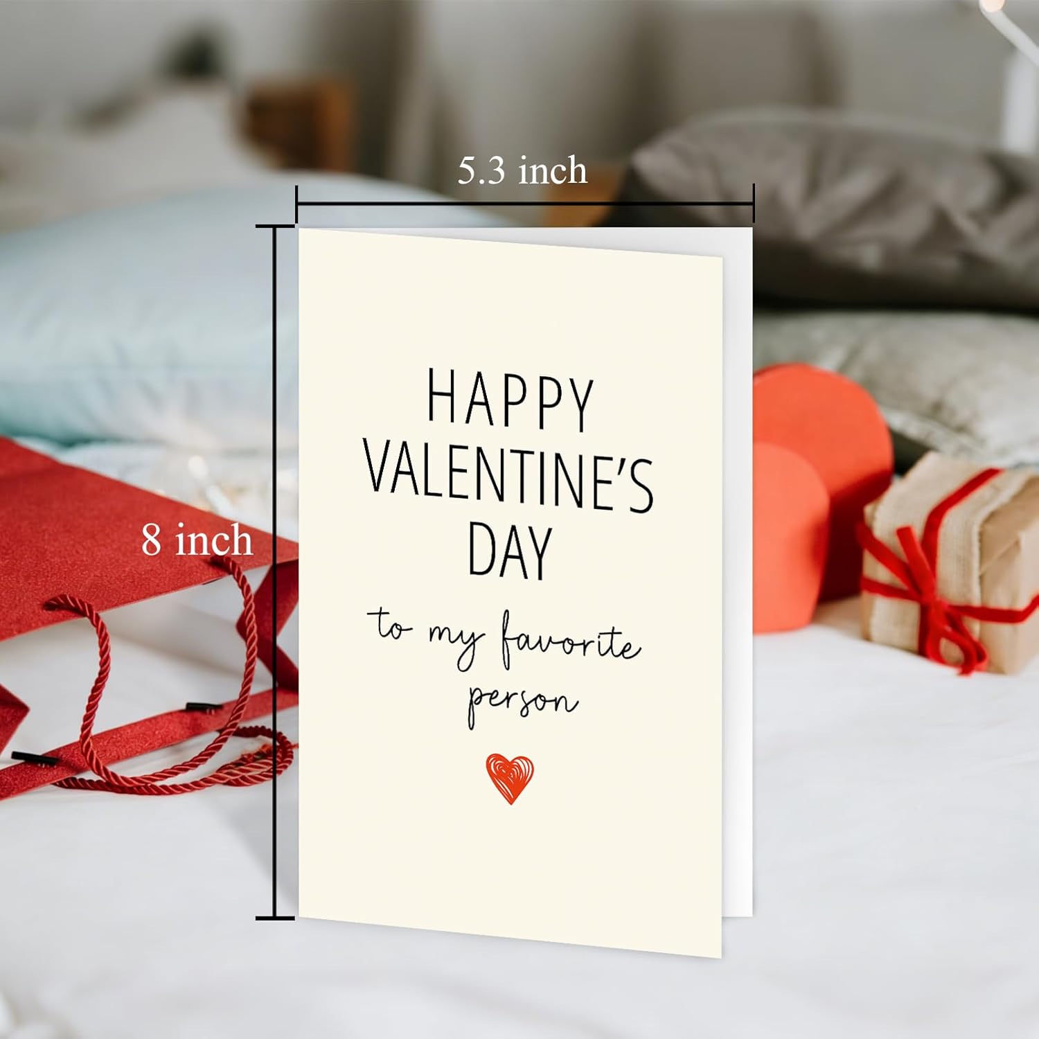 Romantic Valentines Day Card For Husband Wife, Sweet Valentines Day Card For Boyfriend Girlfriend, Happy Valentine’S Day To My Favorite Person