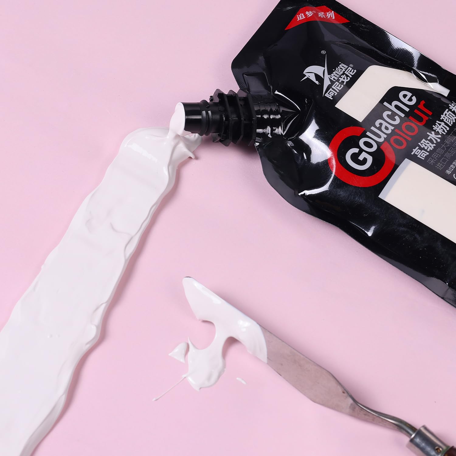 Gouache Paint, White Color 100 Ml Non-Toxic Gouache For Canvas And Paper, Gouache Opaque Watercolor Painting Perfect Art Supplies For Artists, Students, And Kids
