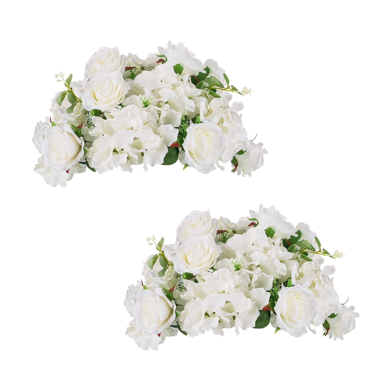 White Flowers Balls For Centerpieces: 2 Pcs 14.2" Diam Flower Centerpieces For Tables In Wedding Reception Decorations Arrangement For Party Celebration Planners