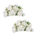 White Flowers Balls For Centerpieces: 2 Pcs 14.2" Diam Flower Centerpieces For Tables In Wedding Reception Decorations Arrangement For Party Celebration Planners