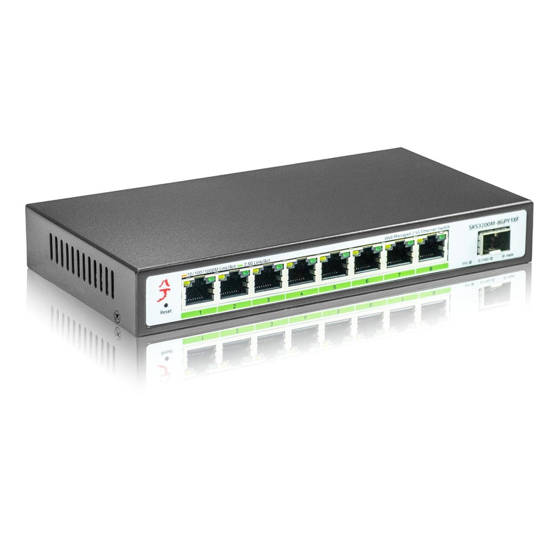 8 Port 2.5G Ethernet Switch With 10G Sfp+, 2.5 Gigabit Network Switch, Etherne