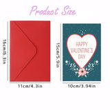 8Packs Valentines Day Cards Bulk Set With Red Envelopes, Romantic Floral & Heart Designs For Him,Husband,Wife,Kids Classroom,Friends, Funny & Sweet Greeting Cards For All Gifting Occasions