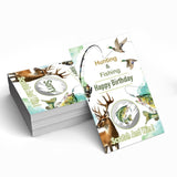 50 Pack Hunting And Fishing Birthday Party Scratch Off Game, Jungle Hunting Theme Scratch Cards For Birthday Game, Nature Camping Raffle Tickets For Retirement Celebration Family Activity