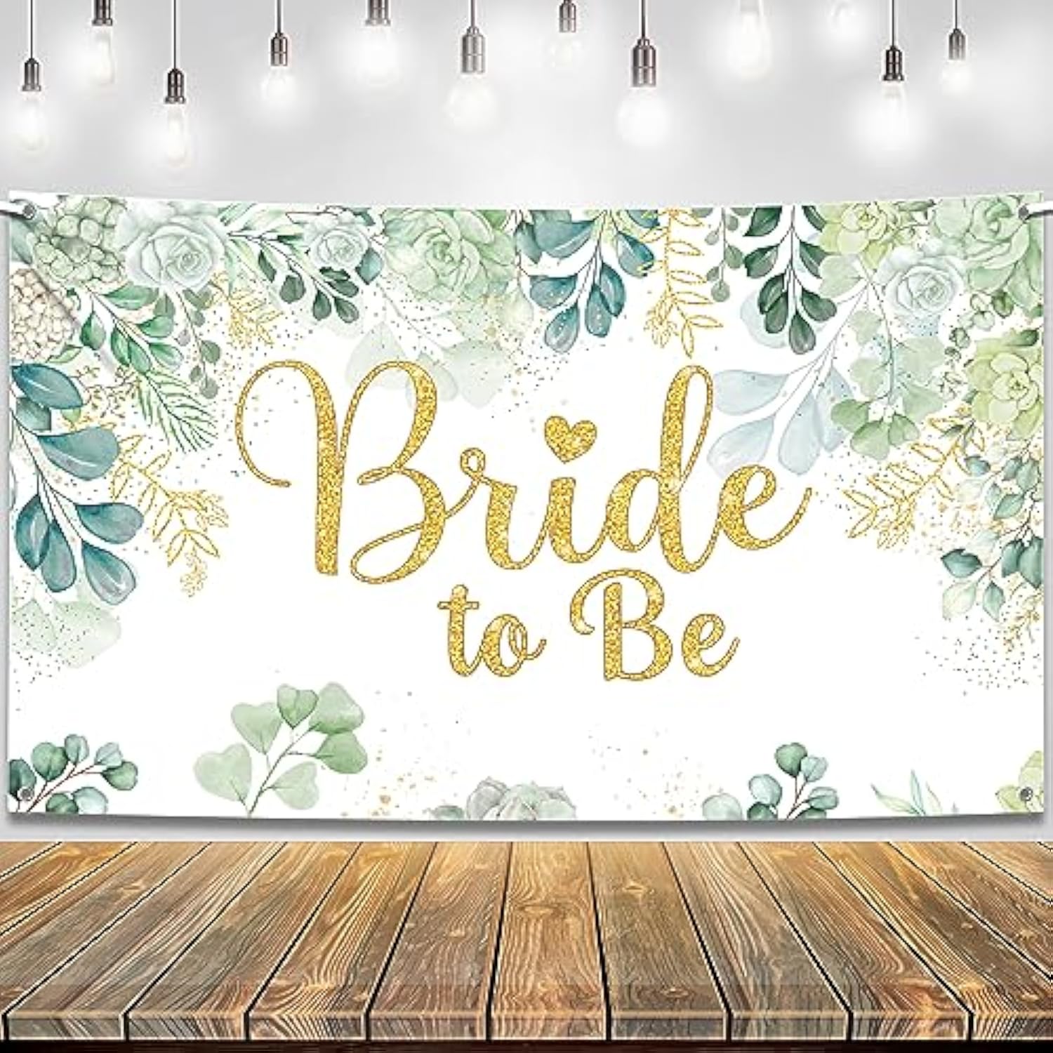 , Green Bride To Be Banner - Xtralarge, 72X44 Inch | Sage Green Brides To Be Sign For Bridal Shower Decorations | Wedding Shower Decorations | Bridal Shower Backdrop | Bride To Be Decorations