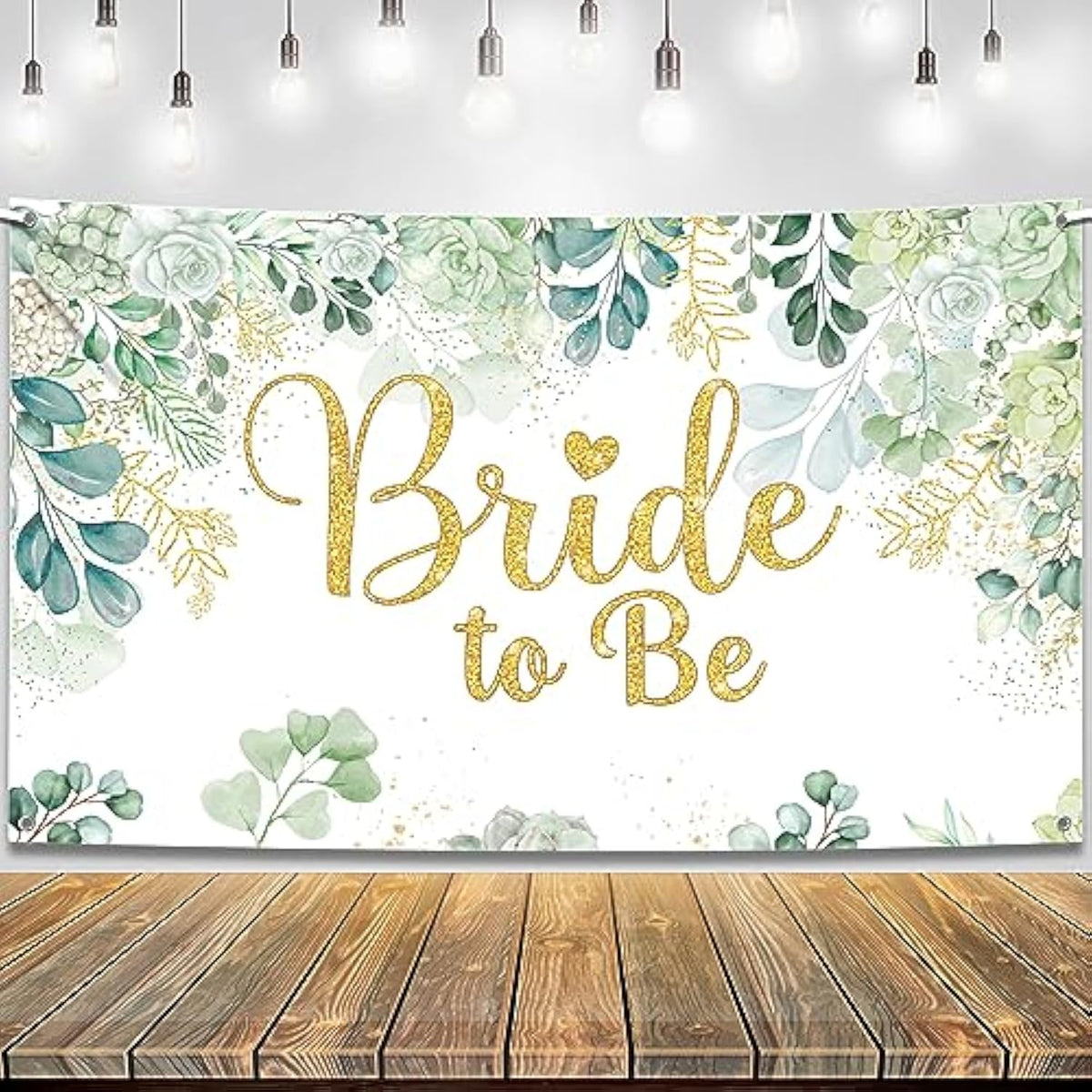 , Green Bride To Be Banner - Xtralarge, 72X44 Inch | Sage Green Brides To Be Sign For Bridal Shower Decorations | Wedding Shower Decorations | Bridal Shower Backdrop | Bride To Be Decorations