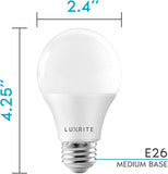A19 LED Light Bulbs 4 Pack 75W Equivalent 1100 Lumens 2700K Warm White Dimmable E26 Energy Star