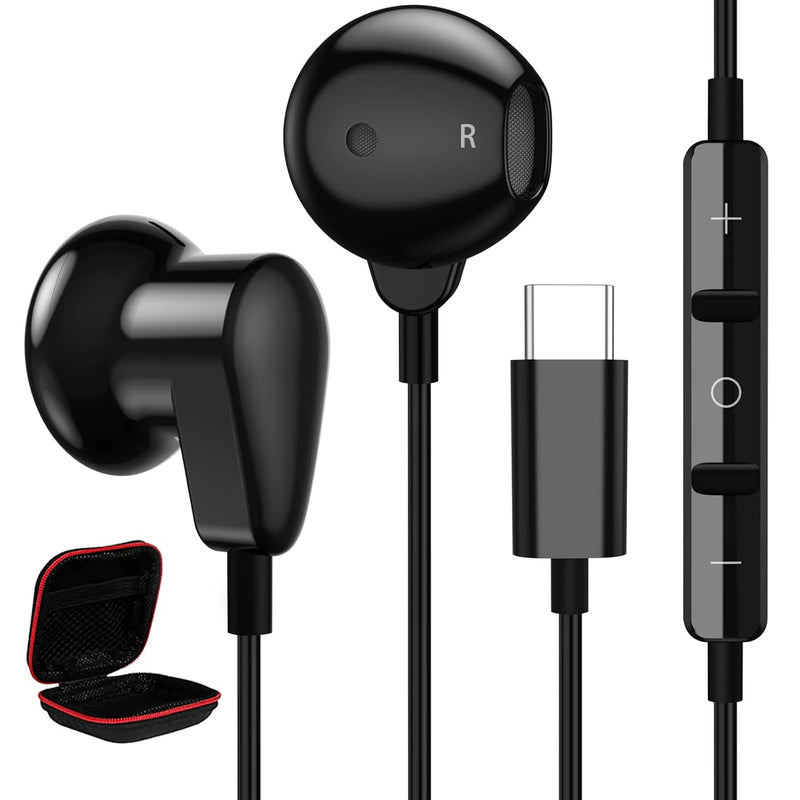 Usb Type C Headphones For Samsung Galaxy S23 S22 Ultra S21 Plus S20 Fe A53 Set