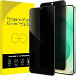 2-Pack Privacy Screen Protector for Samsung S25 Plus 5G, Anti-Spy, Tempered Glass, Fingerprint ID