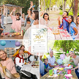 90Th Birthday Fill-In Invitations Cards With Envelopes (20 Count)?Greenery Surprise Birthday Party Supplies Decorations, Birthday Invites For Woman/Man - B14