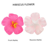 10 Pieces Artificial Hibiscus Flower Faux Tropical Flowers Pink Fake Hibiscus Flowers Vivid Plumeria Flowers For Hawaii Luau Summer Tableto Party Supplies Diy Decoration