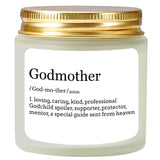 Godmother Proposal Gift - Will You Be My God Mother - Godmother Gifts From Godchild - Gift For Godmother - Lavender Soy Wax Candle 4Oz