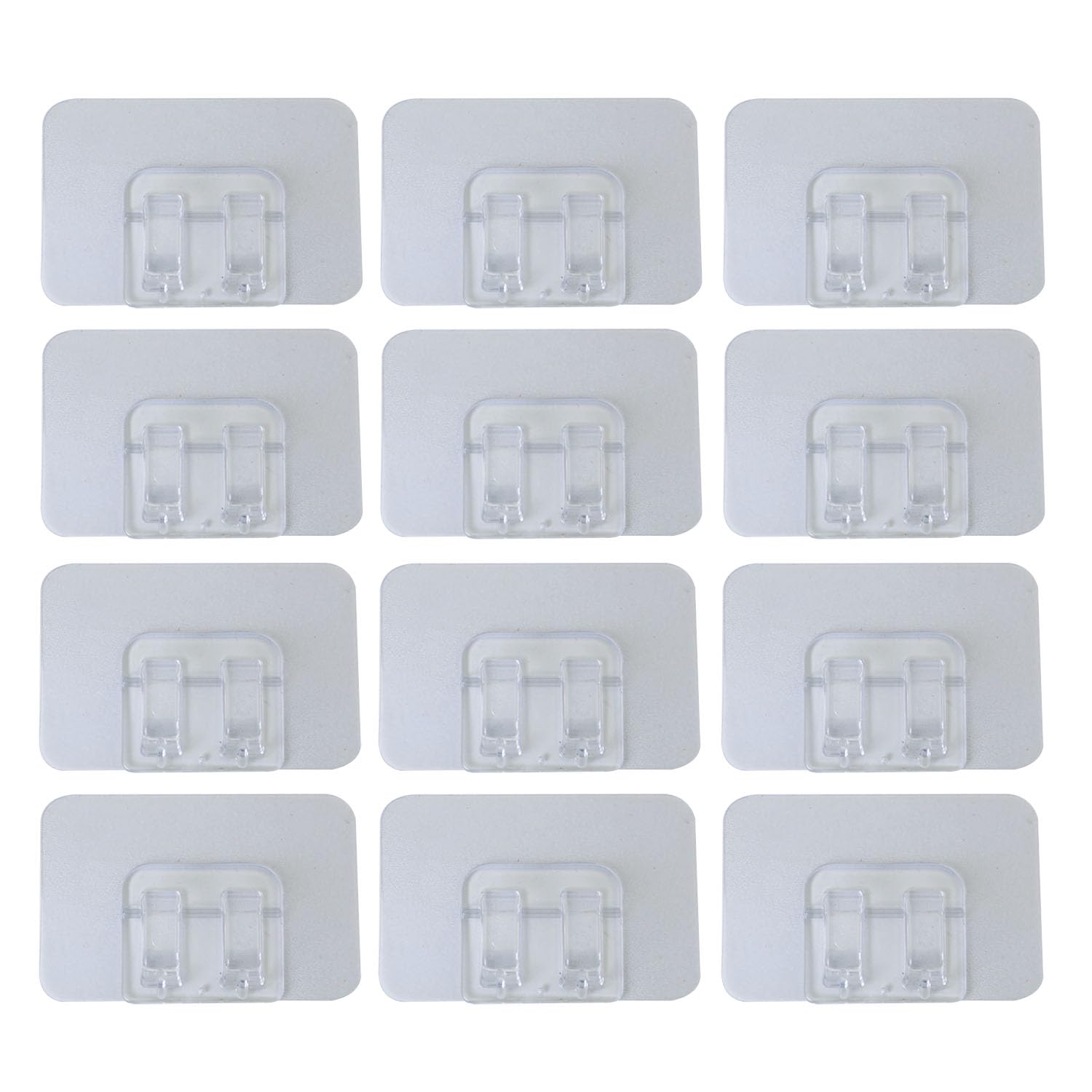 12Pcs Heavy Duty Cable Clip Strip Hooks Outdoor Lights Hooks Adhesive Strips Outside Sticky Clip For Outdoor String Lights Clips, Hanging Christmas Lighting, Patio Decor, Balcony